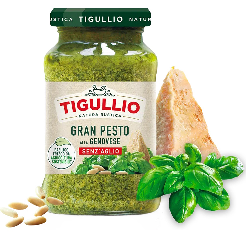 pesto bazalkové bez česneku 190g od Tigullio TRV.11/2026