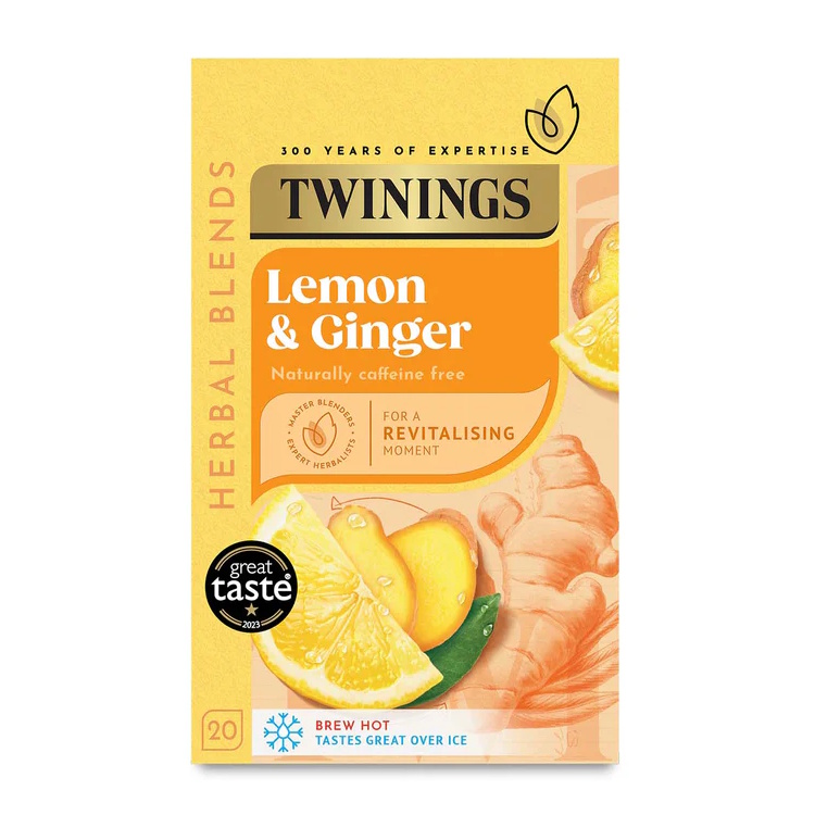 bylinný čaj CITRÓN & ZÁZVOR 20 sáčků / 30g od Twinings