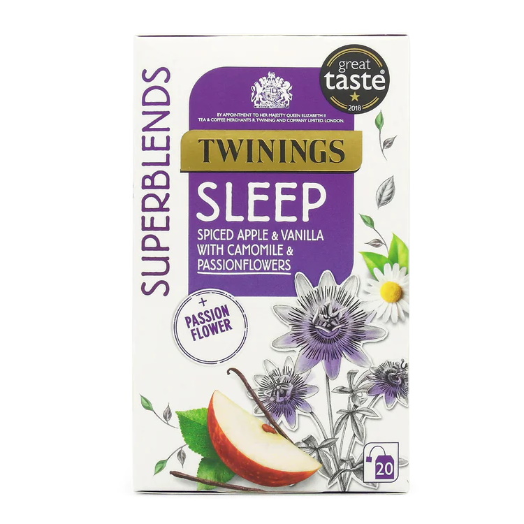 čaj SUPERBLENDS SLEEP s mučenkou, jablky, heřmánkem a vanilkou (20 sáčků)