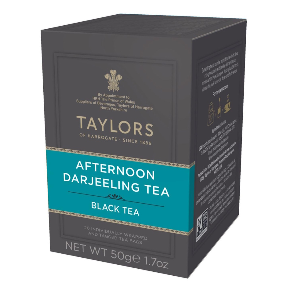 černý čaj AFTERNOON DARJEELING 20 sáčků / 50g od Taylors of Harrogate 