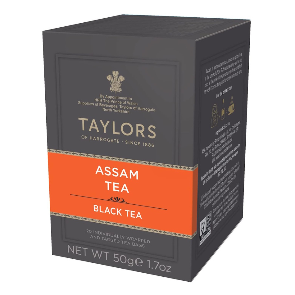 černý čaj ASSAM 20 sáčků / 50g od Taylors of Harrogate 