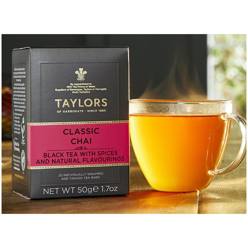 černý čaj CLASSIC CHAI 20 sáčků / 50g od Taylors of Harrogate