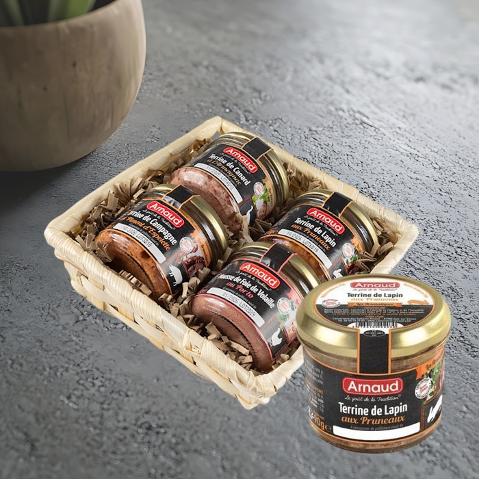 dárkový koš paštik KVARTETO 4x90g od Arnaud