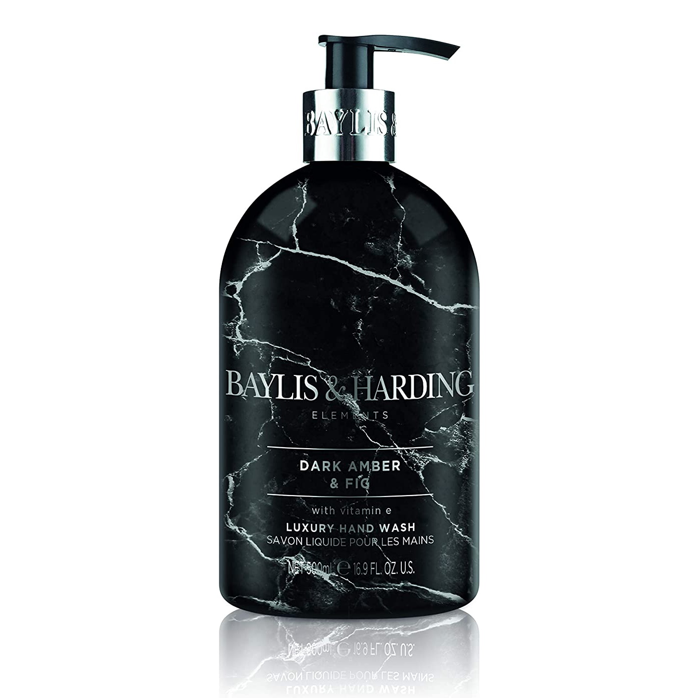 BAYLIS & HARDING - Tekuté mýdlo na ruce DARK AMBER & FIG (500ml)