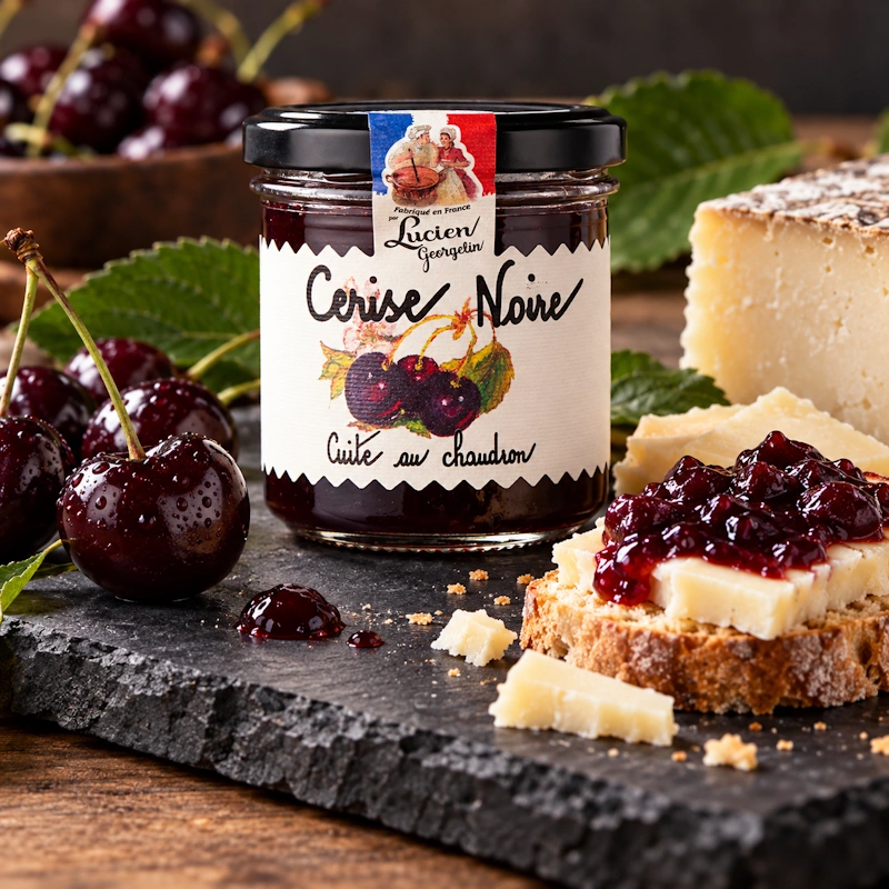 confit z černých třešní 155g od Lucien Georgelin