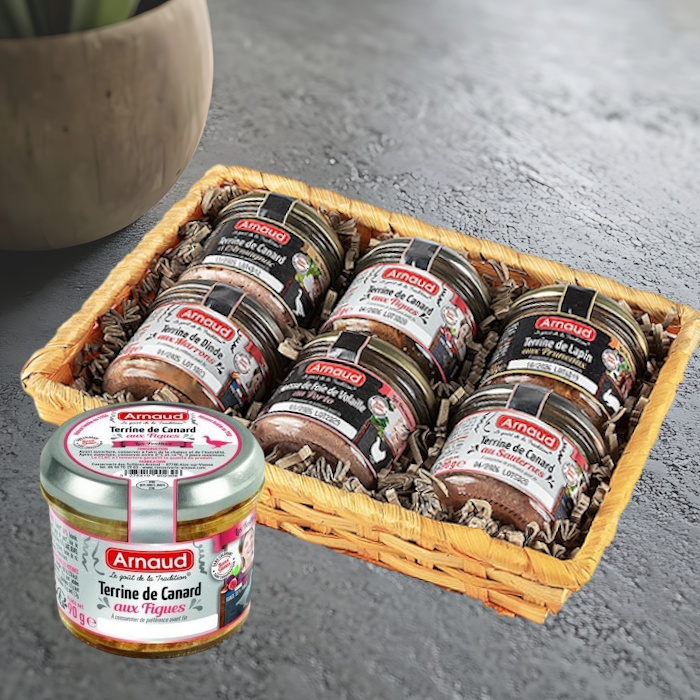 dárkový koš paštik DEGUSTAČNÍ PREMIUM 6x90g od Arnaud