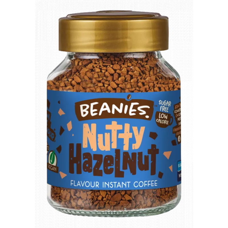 ochucená instantní káva NUTTY HAZELNUT 50g od Beanies