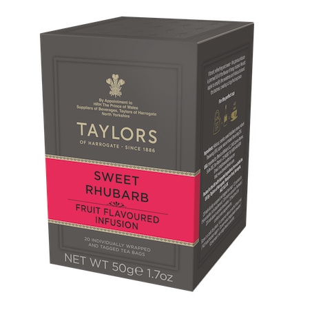 ovocný čaj SLADKÁ REBARBORA 20 sáčků / 50g od Taylors of Harrogate