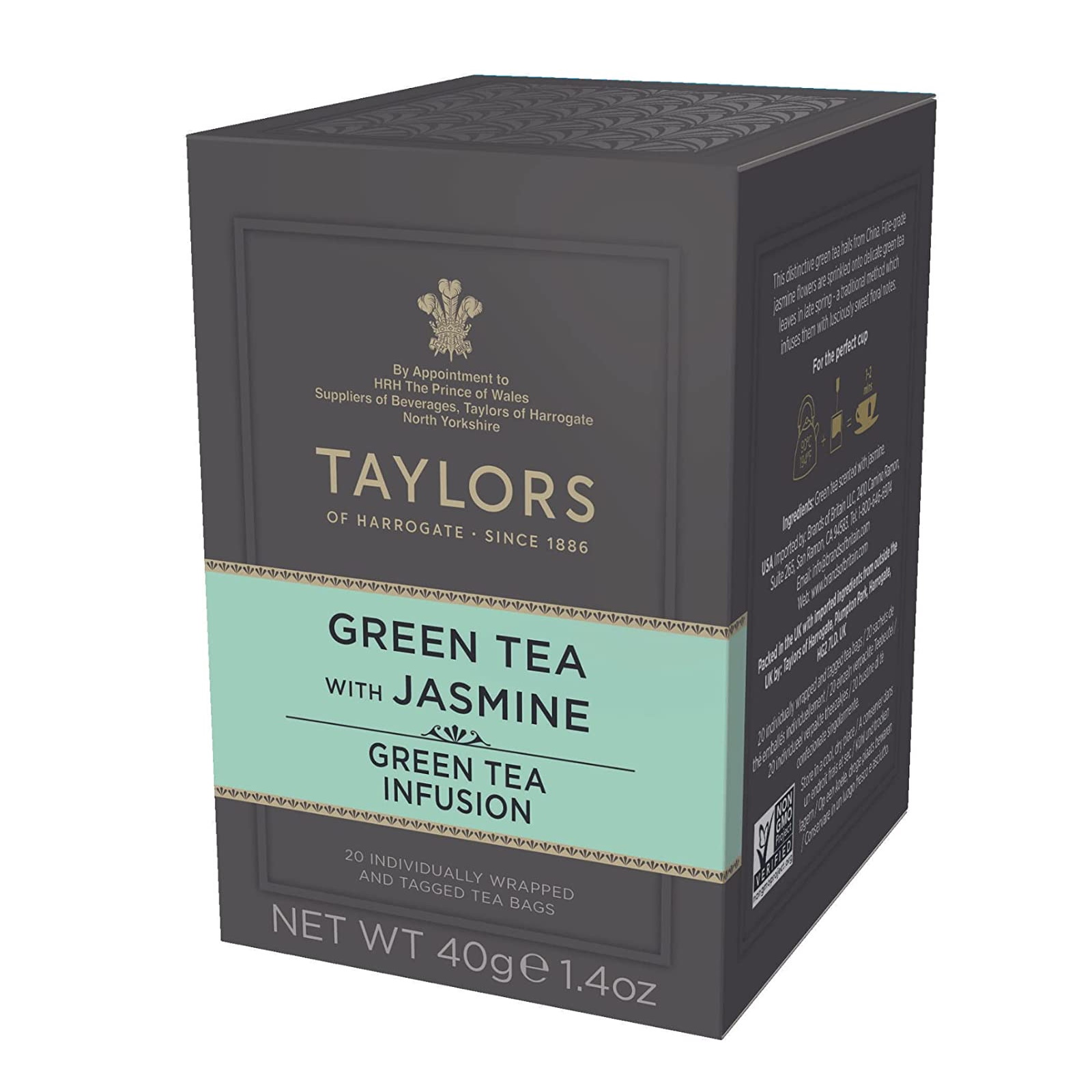 zelený čaj JASMÍNOVÝ 20 sáčků / 40g od Taylors of Harrogate 