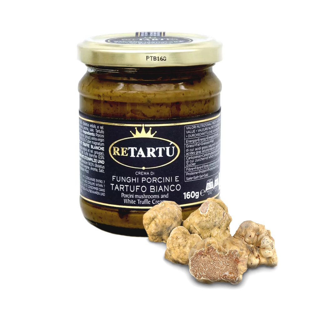 hříbkový krém s drahocenným bílým lanýžem 160g od Giuliano Tartufi