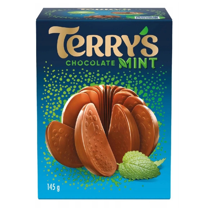 mléčná čokoláda TERRY'S BALL s mátou 145g
