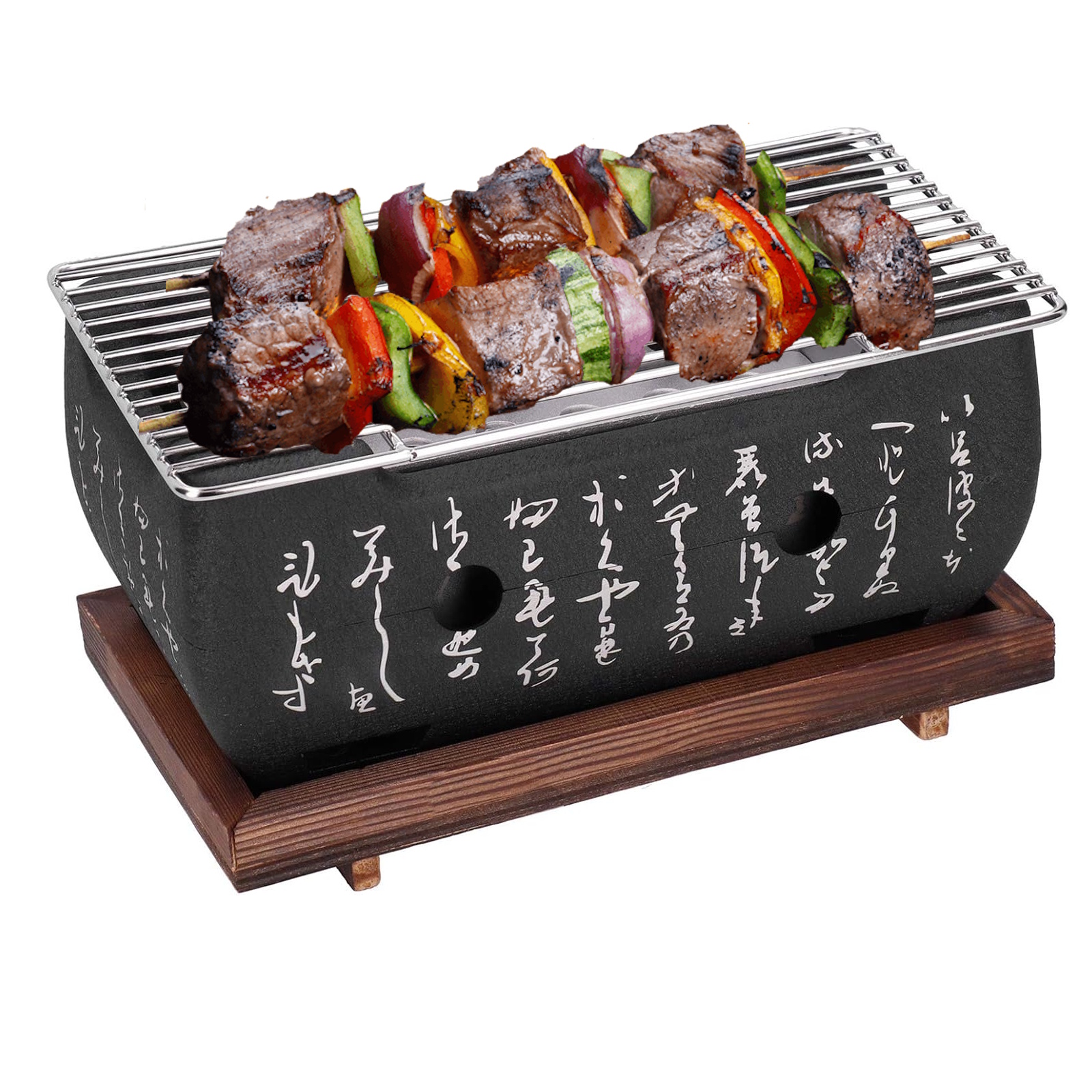 japonský stolní gril na dřevěné uhlí vel. M