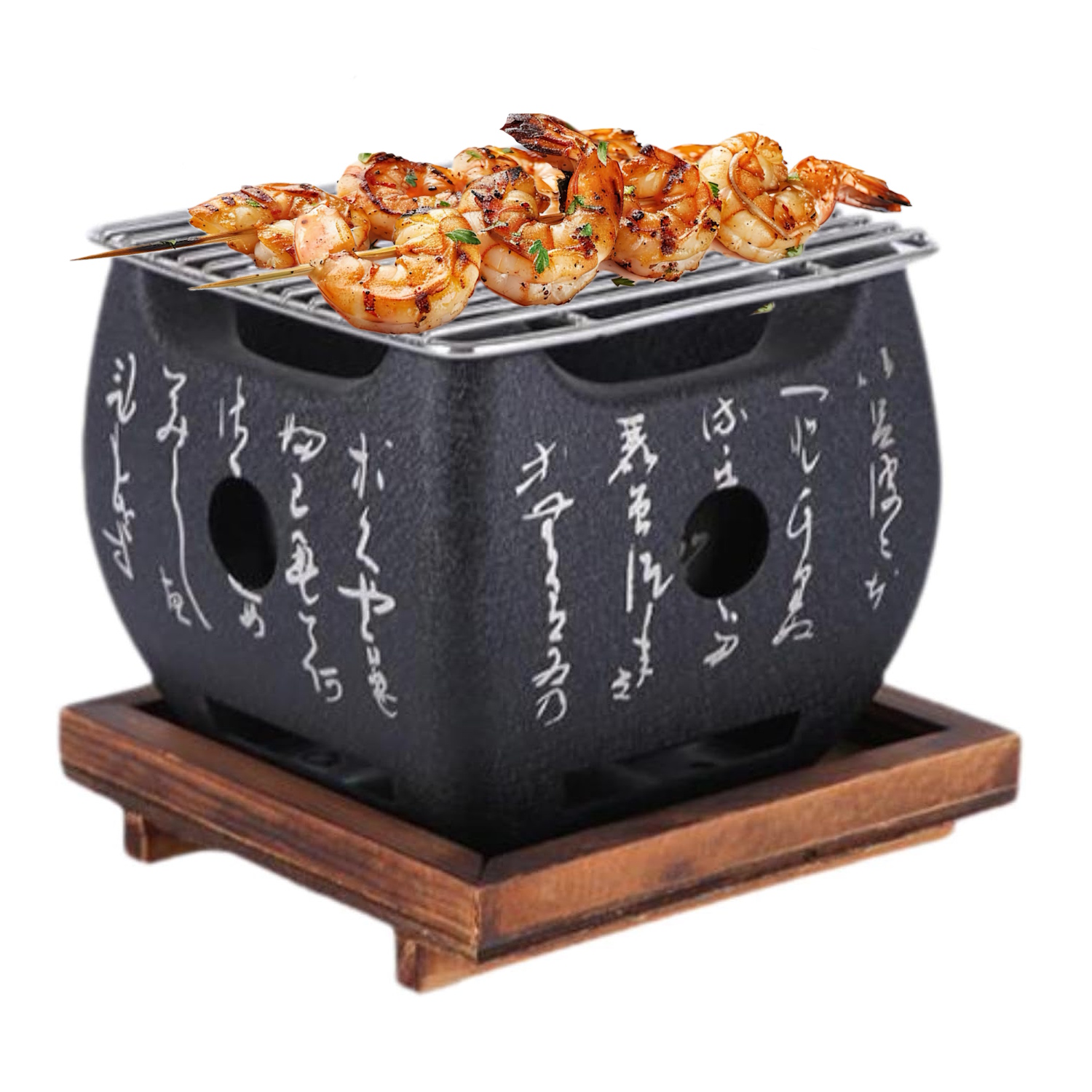 japonský stolní gril na dřevěné uhlí vel. S