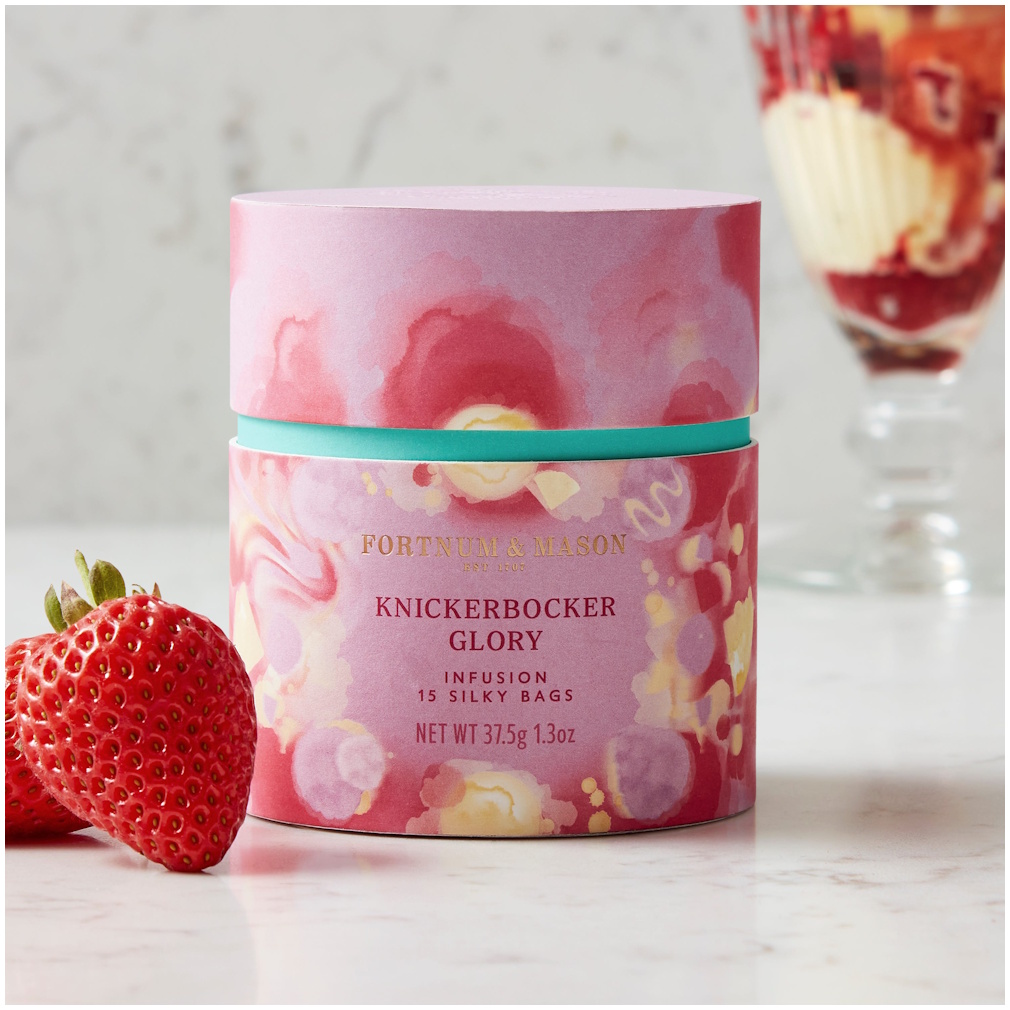 ovocný čaj KNICKERBOCKER GLORY 15 hedvábných pyramid / 37,5g od Fortnum & Mason