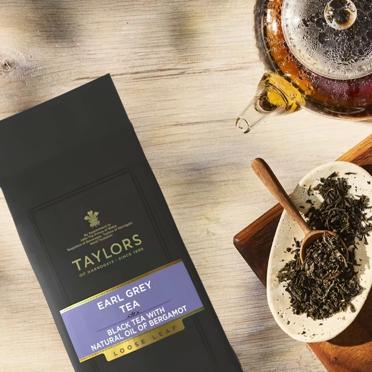 černý čaj EARL GREY sypaný vážený 125g od Taylors of Harrogate