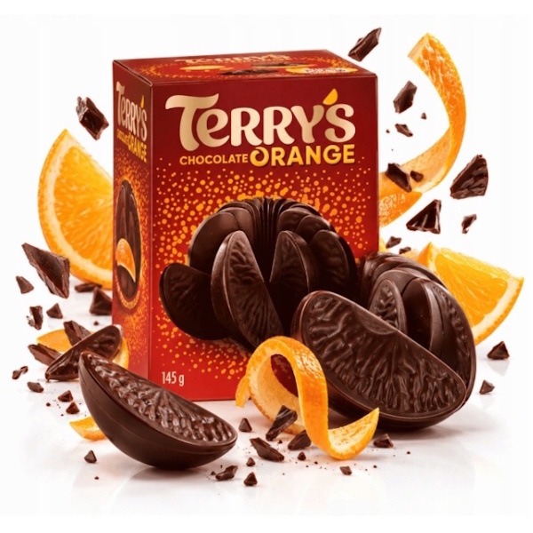 hořká čokoláda TERRY'S ORANGE s pomerančovým olejem 145g