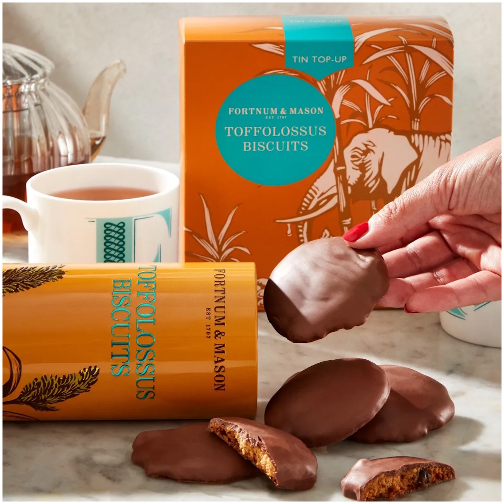 sušenky TOFFOLOSSUS 600g  doplňovací balení od Fortnum & Mason