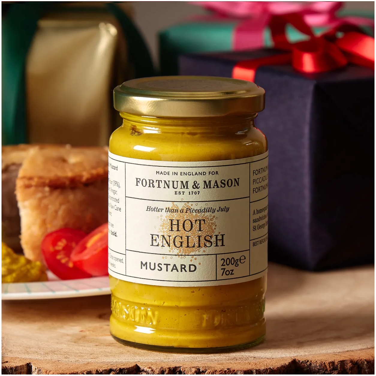 pálivá anglická hořčice HOT ENGLISH MUSTARD 200g od Fortnum & Mason