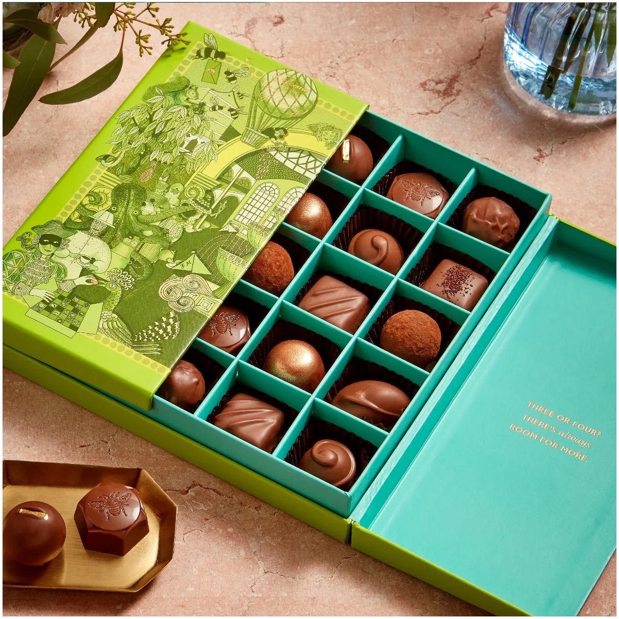 kolekce mléčné čokolády 290g od Fortnum & Mason