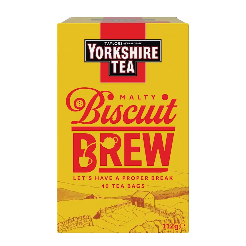 černý čaj YORKSHIRE TEA BISCUIT BREW 40 sáčků / 112g od Taylors of Harrogate   