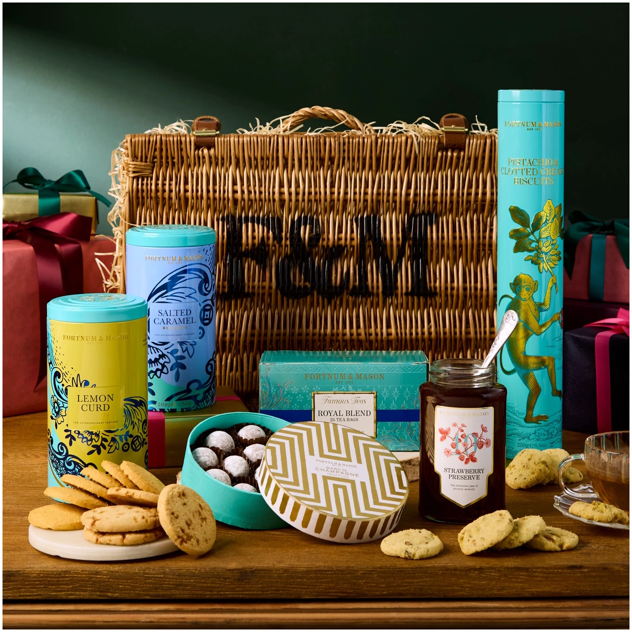 luxusní dárkový koš THANK YOU od Fortnum & Mason