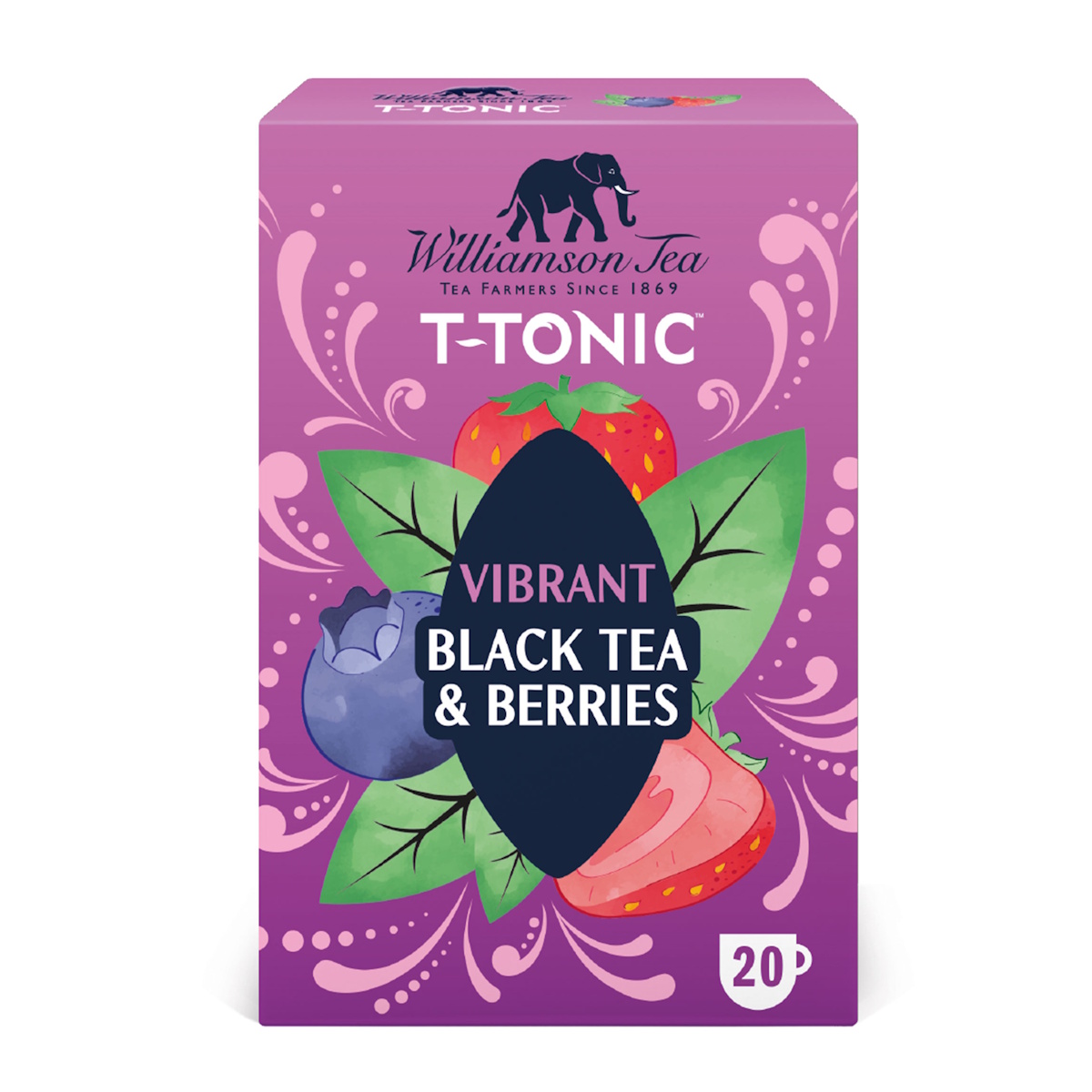 černý čaj S BOBULOVÝM OVOCEM 20 sáčků / 40g od Williamson Tea