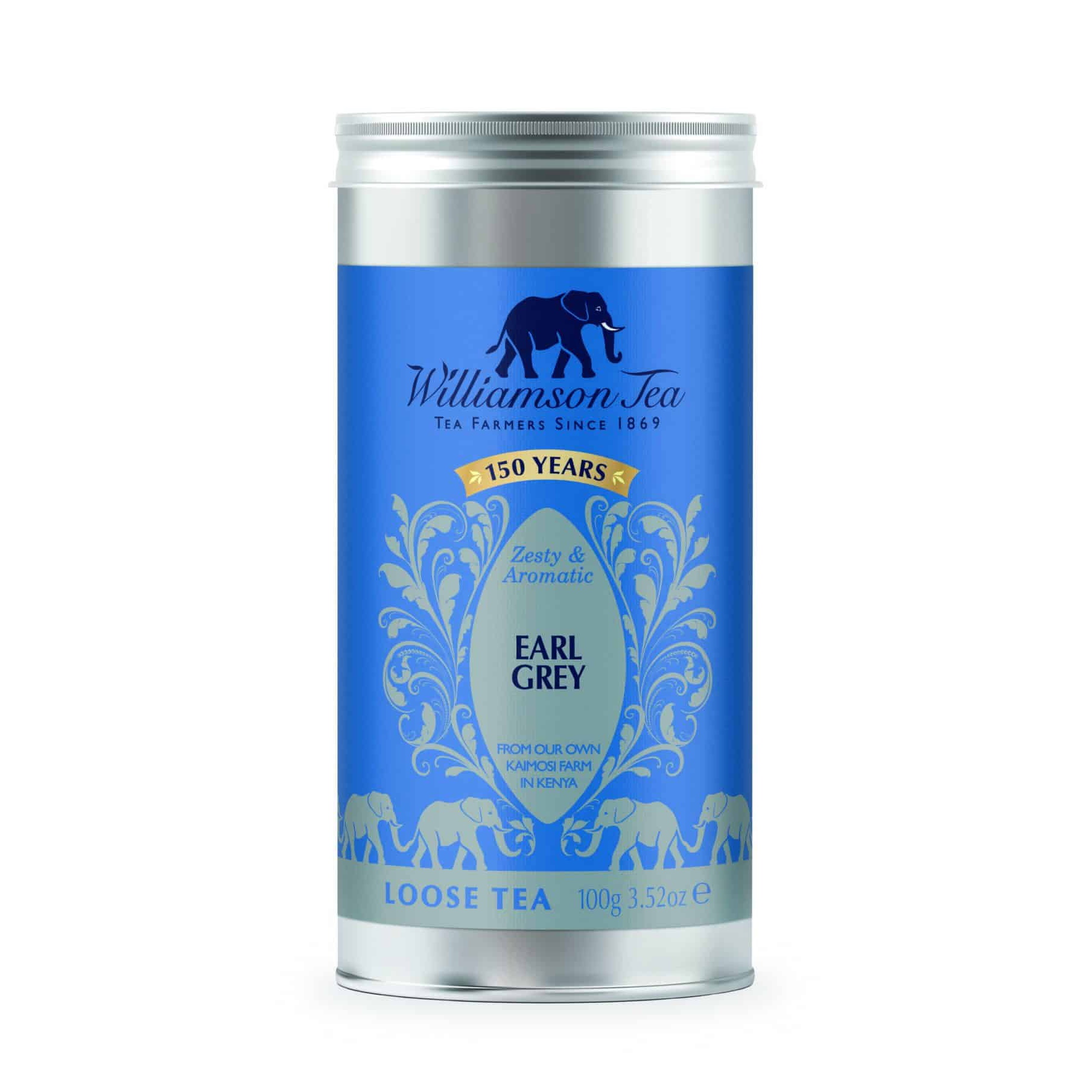černý čaj earl grey sypaný 100g plechovka od Williamson Tea