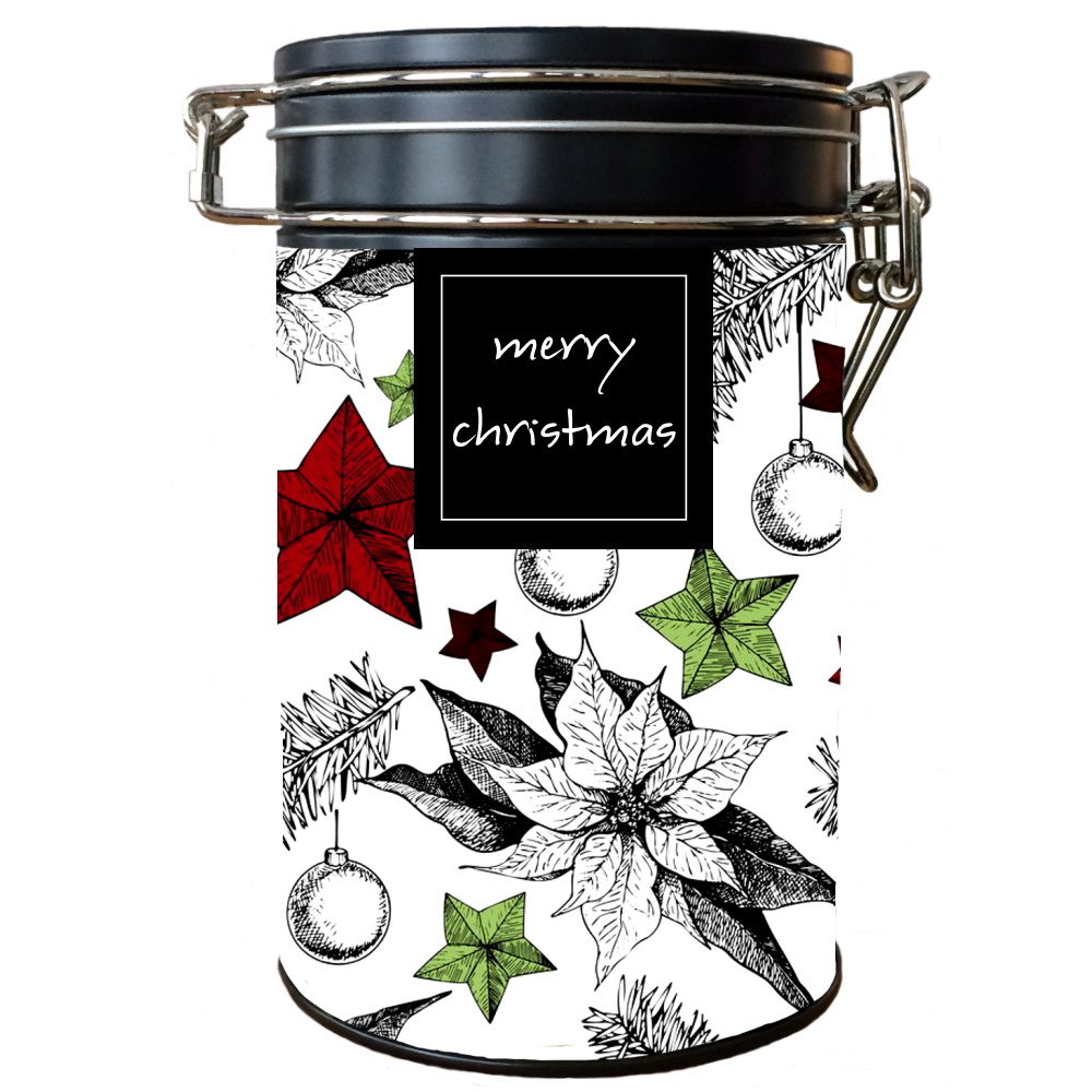 dárková vánoční plechovka CHRISTMAS STAR / vyberte si obsah