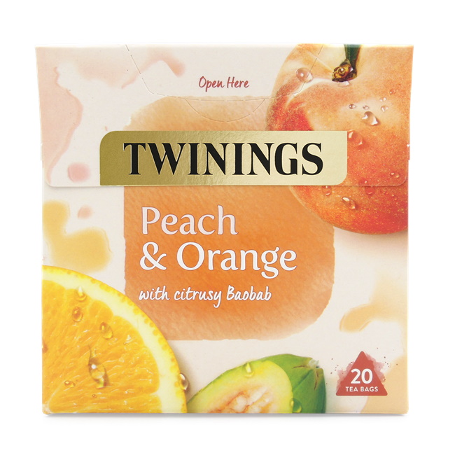 ovocný čaj BROSKEV, POMERANČ A BAOBAB 20 sáčků / 40g od Twinings