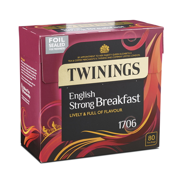 černý čaj ENGLISH STRONG BREAKFAST 80 sáčků / 250g od Twinings