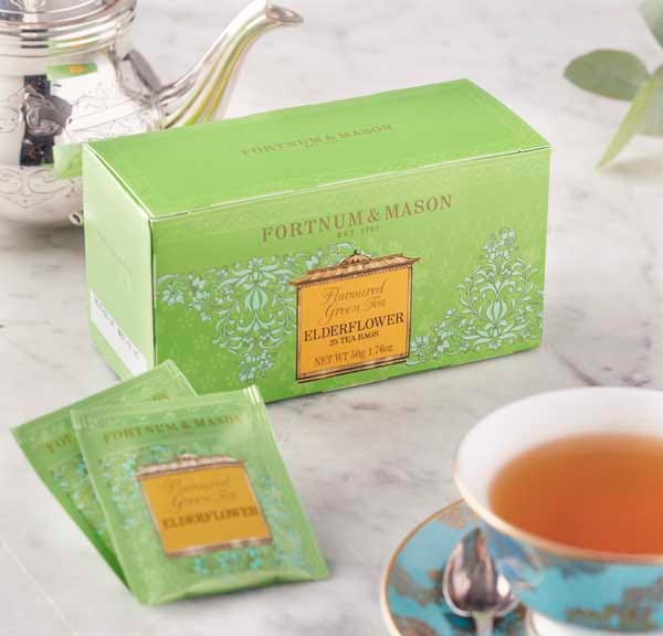zelený čaj S BEZOVÝM KVĚTEM 25 sáčků