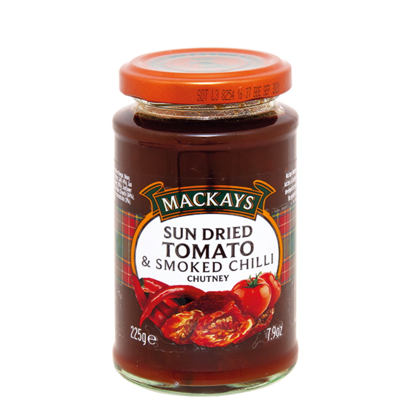 chutney sušená rajčata a uzené chilli 225g MACKAYS