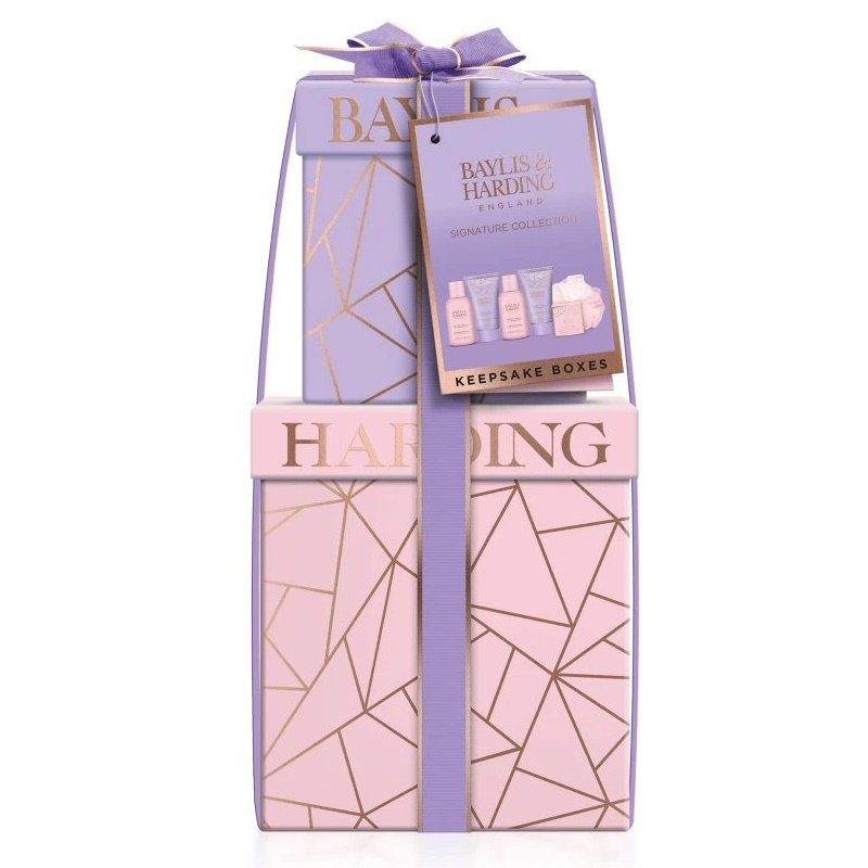 BAYLIS & HARDING - Dárková sada péče o tělo JOJOBA,VANILKA A MANDLOVÝ OLEJ - 6ks