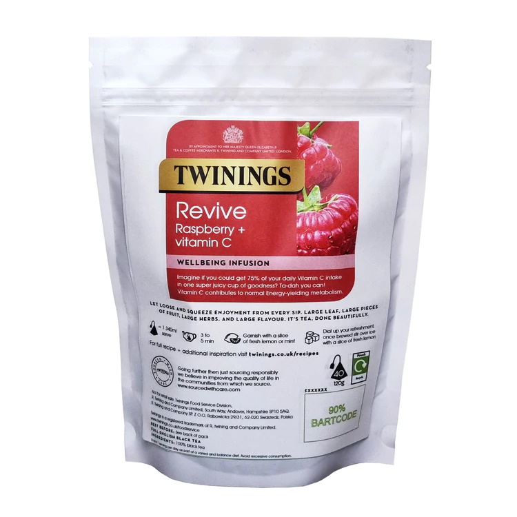 ovocný čaj MALINA A VITAMÍN C (40 pyramidových sáčků / 100g) TRV.04/2023