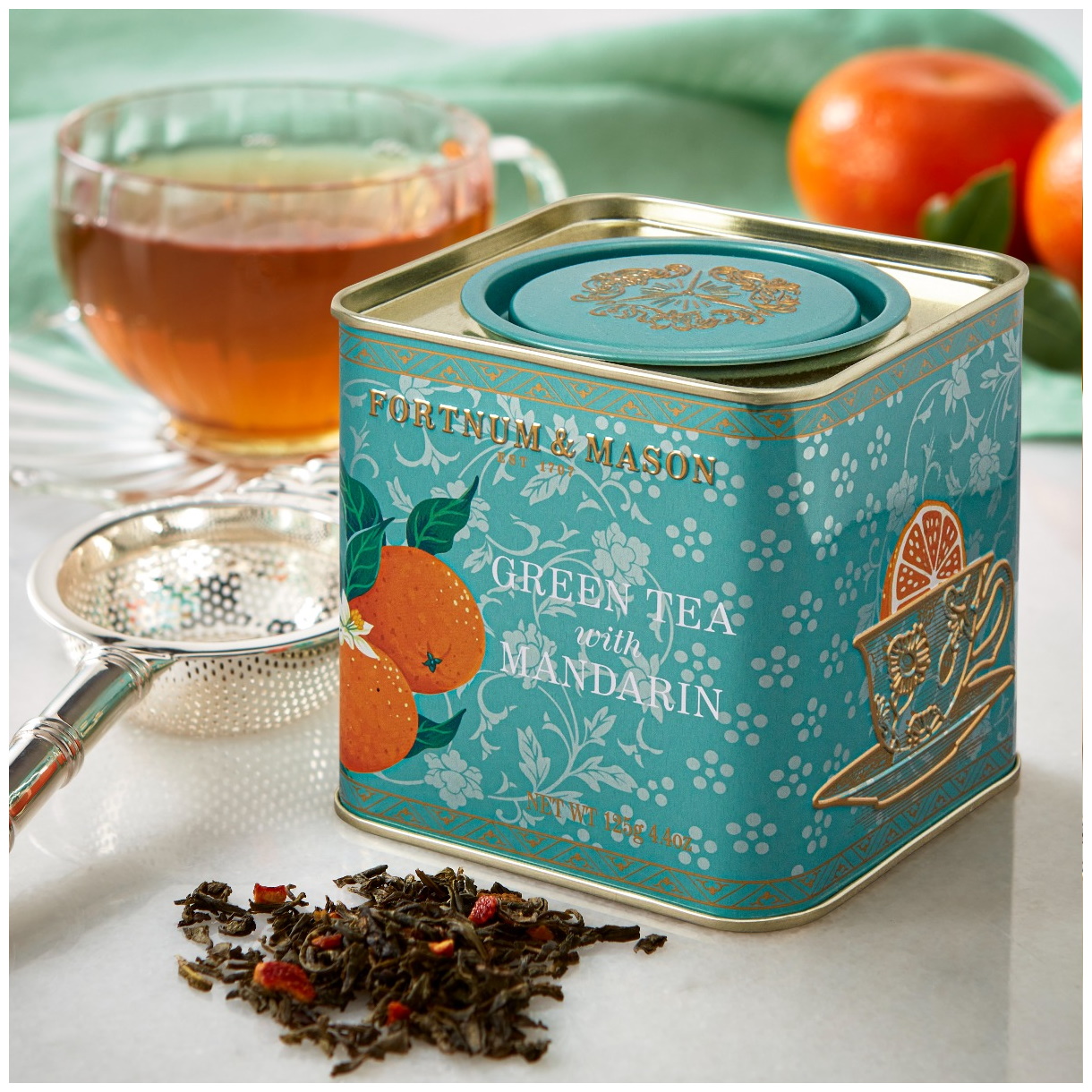 zelený čaj S MANDARINKOU sypaný 125g od Fortnum & Mason