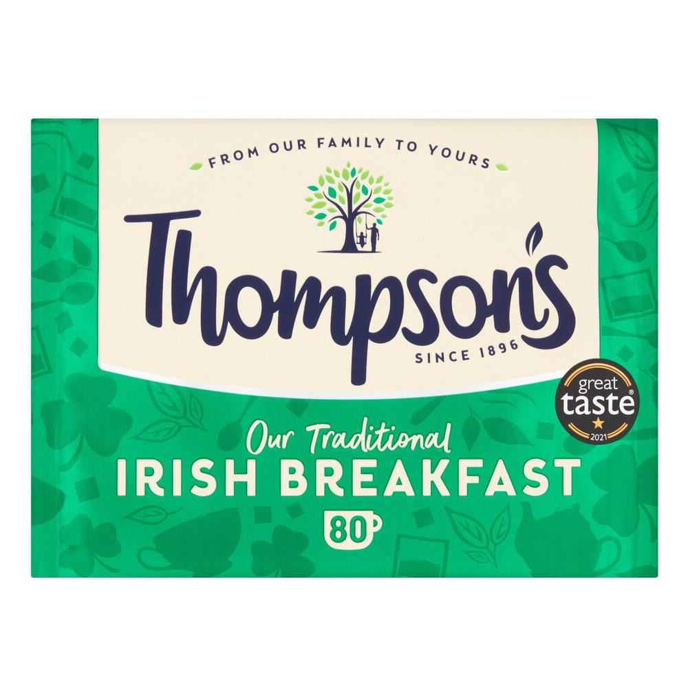 černý čaj IRISH BREAKFAST (80 sáčků /250g) od Thompson's