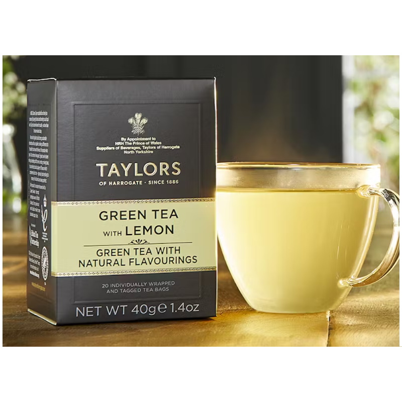 zelený čaj CITRÓN 20 sáčků / 40g od Taylors of Harrogate 