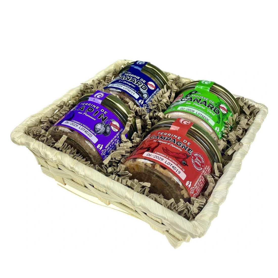 dárkový koš paštik GURMÁNSKÉ KVARTETO 4x90g