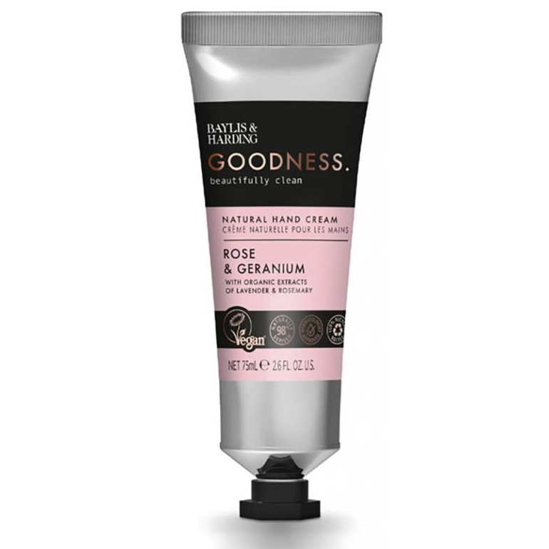 BAYLIS & HARDING - Vyživující krém na ruce RŮŽE A MUŠKÁT (75ml)