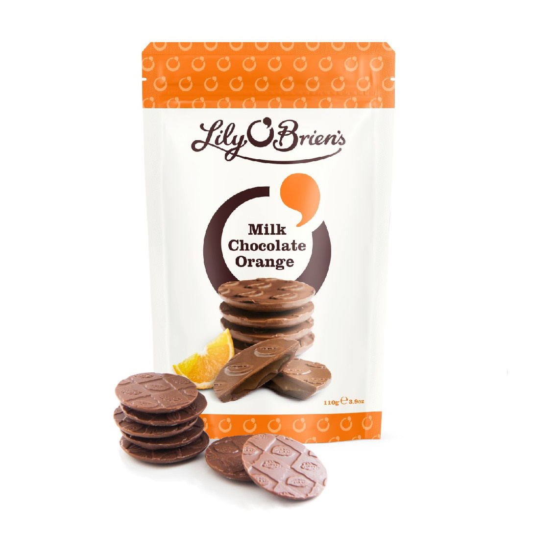 mléčná čokoláda s pomerančovou náplní 110g od Lily O'Brien's TRV.08/2026