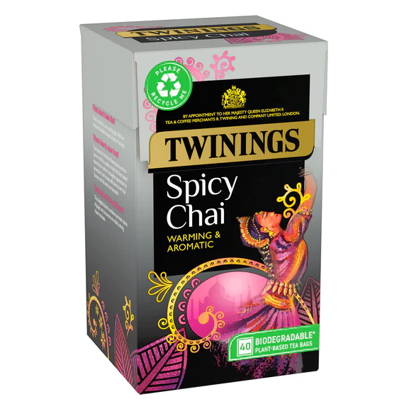 černý čaj SPICY CHAI 40 sáčků / 100g od Twinings