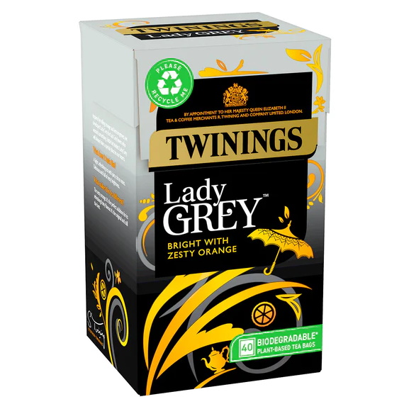 černý čaj LADY GREY 40 sáčků / 100g od Twinings