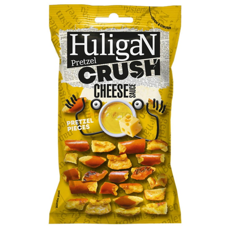 lámané preclíky  Huligan Crush s příchutí SÝR 65g