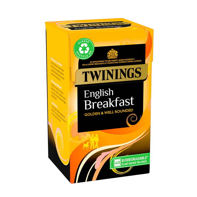 černý čaj ENGLISH BREAKFAST 40 sáčků / 100g od Twinings