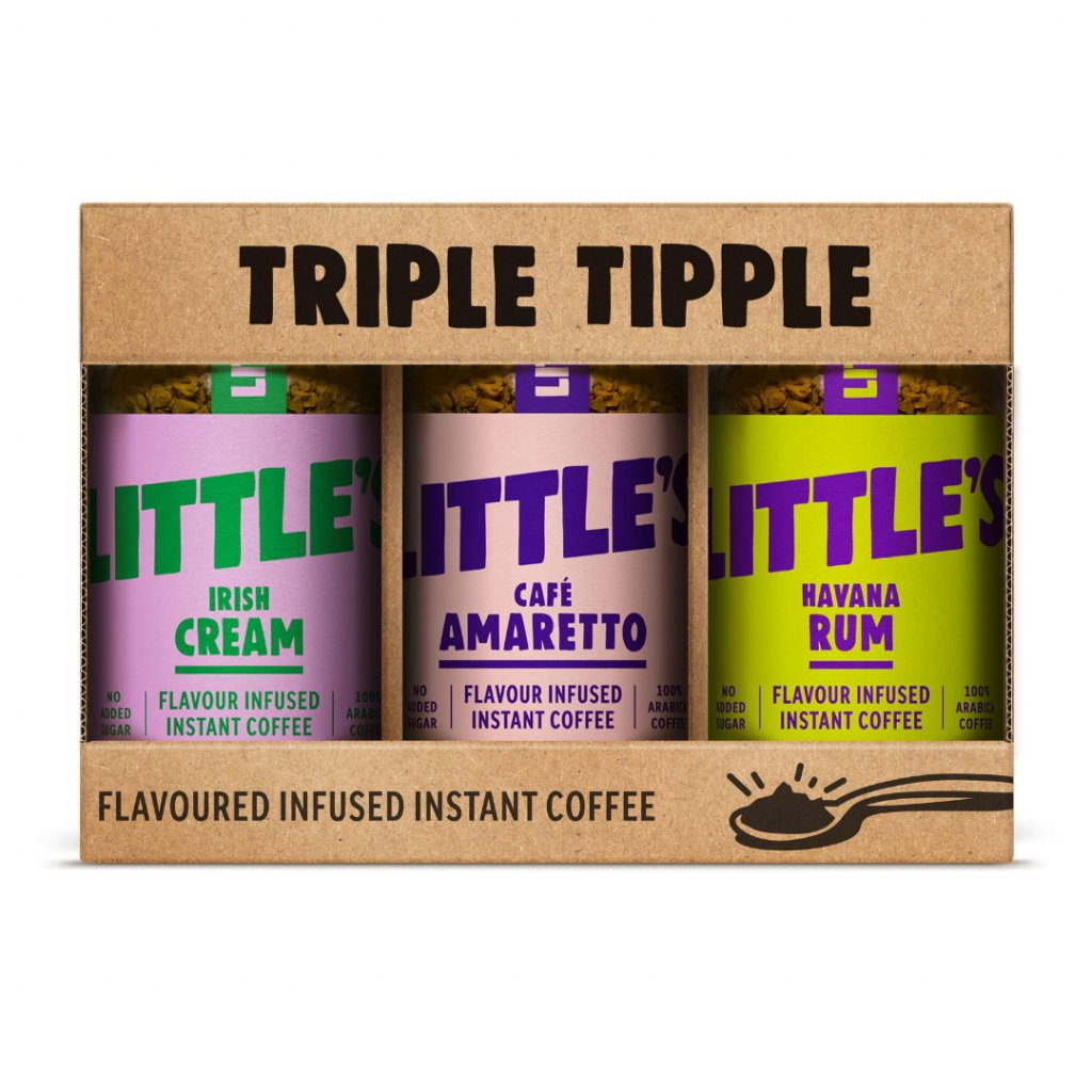 dárková sada ochucených instantních káv TRIPLE TIPPLE 3x50g od Little's