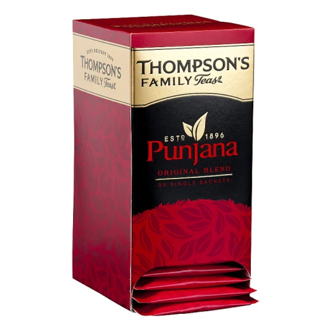 černý čaj PUNJANA (25 jednotlivě balených sáčků /50g) od Thompson's