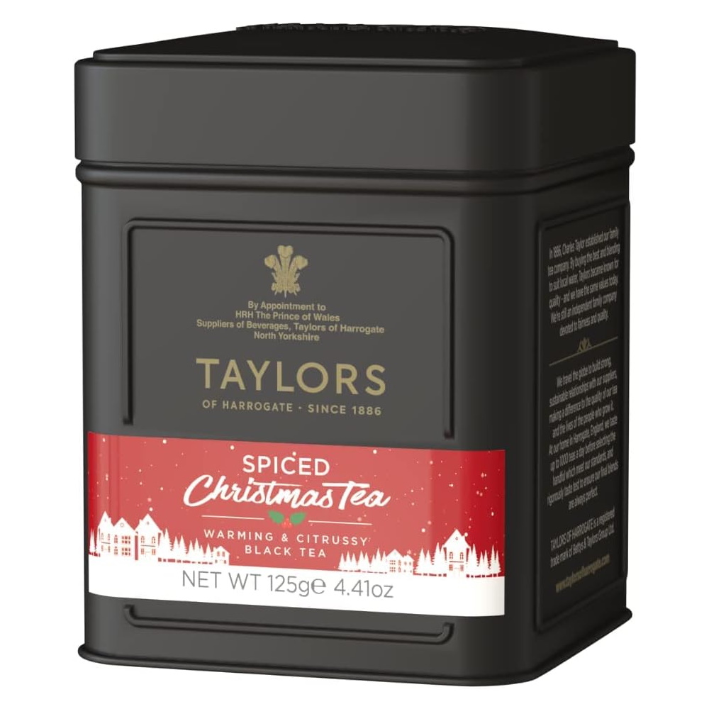 černý vánoční čaj SPICED CHRISTMAS TEA sypaný 125g od Taylors of Harrogate