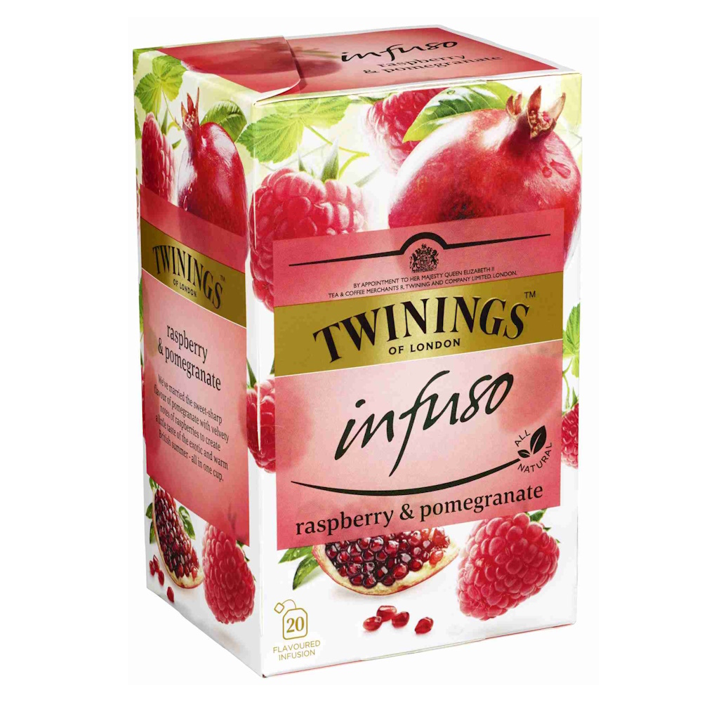 ovocný čaj MALINA  A GRANÁTOVÉ JABLKO 20 sáčků / 40g od Twinings