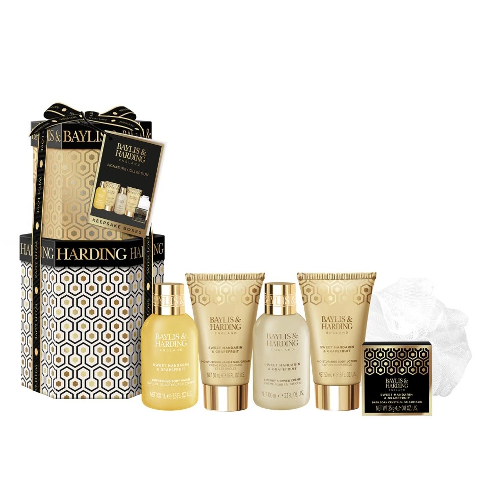 BAYLIS & HARDING - Sada péče o tělo - SLADKÁ MANDARINKA & GRAPEFRUIT - 6ks