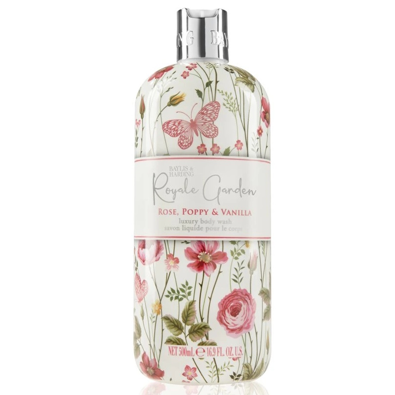 sprchový gel RŮŽE, VLČÍ MÁK A VANILKA 500ml od Baylis & Harding